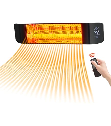 Amazon | ハロゲンヒーター 屋外ヒーター 1秒速暖 省エネ 浴室暖房 4